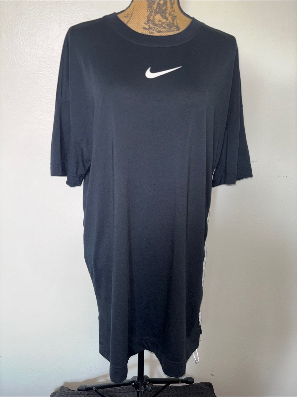 Nike Black Tee with White Swoosh